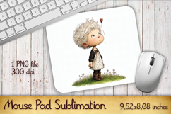 Valentines Day Mouse Pad | Heart Balloons Mousepad Product Image 1