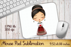 Valentines Day Mouse Pad | Heart Balloons Mousepad Product Image 1