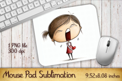 Valentines Day Mouse Pad | Heart Balloons Mousepad Product Image 1