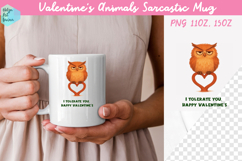 Valentine's Animals Sarcastic Mug 15 oz and 11 oz Product Image 1