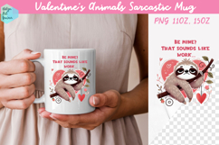 Valentine's Animals Sarcastic Mug 15 oz and 11 oz Product Image 1