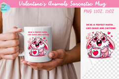 Valentine's Animals Sarcastic Mug 15 oz and 11 oz Product Image 1