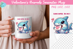Valentine's Animals Sarcastic Mug 15 oz and 11 oz Product Image 1
