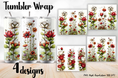 Valentine Day Tumbler Wrap, Sublimation Product Image 1