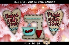 Baked With Love Stand Mixer Laser Ready SVG | Valentine SVG Product Image 1