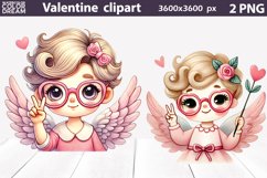 Retro Cupid Clipart | Cupid Blowing Bubble Sublimation Product Image 1