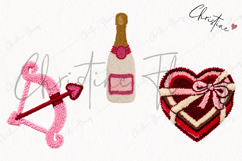 Faux Latch Hook Valentine Clipart | Valentine's Day PNG Product Image 3