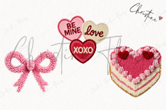 Faux Latch Hook Valentine Clipart | Valentine's Day PNG Product Image 3