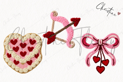 Faux Latch Hook Valentine Clipart | Valentine's Day PNG Product Image 3