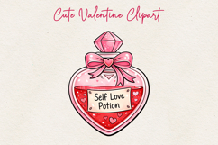 Valentine Clipart PNG | Cute Love BUNDLE Product Image 14