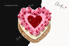 Faux Latch Hook Valentine Clipart | Valentine's Day PNG Product Image 2