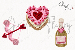 Faux Latch Hook Valentine Clipart | Valentine's Day PNG Product Image 3