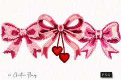 Faux Latch Hook Valentine Clipart | Valentine's Day PNG Product Image 1