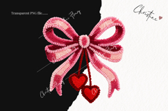 Faux Latch Hook Valentine Clipart | Valentine's Day PNG Product Image 2