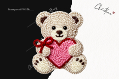Faux Latch Hook Valentine Clipart | Valentine's Day PNG Product Image 2