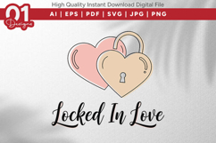 Love You Like XO Valentine Quotes SVG Design Product Image 1