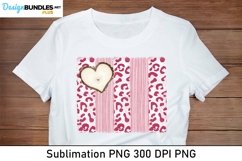 Valentine Sublimation Background With Wood Heart Product Image 1