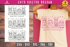 Cute Easter animal SVG design Funny Easter bundle Product Image 7