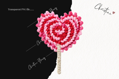 Faux Latch Hook Valentine Clipart | Valentine's Day PNG Product Image 2