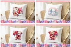 Valentines Day Animal Design | Kids Pillow Sublimation Product Image 1