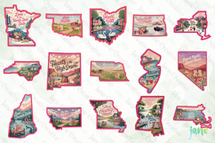 Valentine 50 US States Clipart Bundle Product Image 4