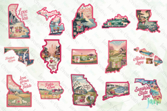 Valentine 50 US States Clipart Bundle Product Image 5
