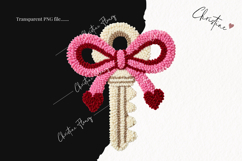 Faux Latch Hook Valentine Clipart | Valentine's Day PNG Product Image 2