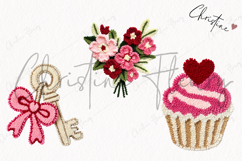 Faux Latch Hook Valentine Clipart | Valentine's Day PNG Product Image 3