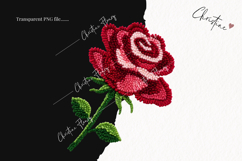 Faux Latch Hook Valentine Clipart | Valentine's Day PNG Product Image 2