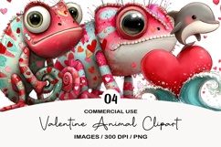Valentine Animal Clipart Product Image 1