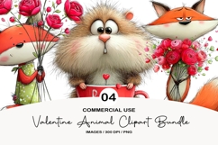 valentine animal clipart Png Product Image 1