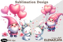 Animal clipart, Cute baby gnome Watercolor clipart Product Image 1