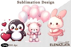 Animal clipart, Cute baby Watercolor clipart Product Image 1