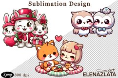 Animal clipart, Cute baby Watercolor clipart Product Image 1