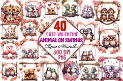 Valentine Animal On Swings Clipart Bundle, Valentine Animal Clipart, Valentine Animal Sublimation, Valentine Animal watercolor, Watercolor Valentine Animal, Valentine Animal, Valentine Animal PNG, Valentine Animal Clipart, Valentine Animal Sublimation, Va