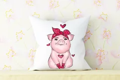 Happy Valentines Day Animal Sublimation Design, Valentine Clipart, Love Png, Hearts Png