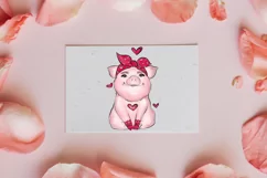 Happy Valentines Day Animal Sublimation Design, Valentine Clipart, Love Png, Hearts Png