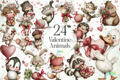 Valentine Animals Sublimation Bundle Product Image 1