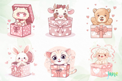 Valentine Animals In Boxes Product Image 2