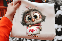 Valentine Animals Watercolor Clipart Product Image 2