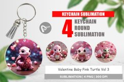 Keychain Valentine Baby Turtle Product Image 1