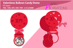 Valentines Balloon Candy Dome Holder Product Image 1