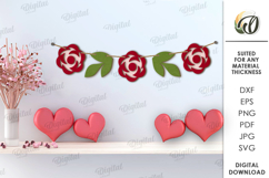 Valentine&#039;s Day Banners Bundle Laser Cut. Wall Decor SVG Product Image 9