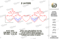 Valentine&#039;s Day Banner Laser Cut. Valentine Wall Decor SVG Product Image 2