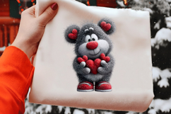 Valentine Bear Clipart Sublimation Product Image 2