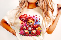 Valentine&#039;s Day Bear PNG, Happy Valentines Day PNG, Love PNG Product Image 2