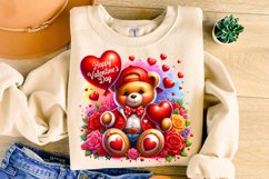 Valentine&#039;s Day Bear PNG, Happy Valentines Day PNG, Love PNG Product Image 3