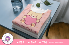 Cute teddy bear clipart kawaii animals Valentine clip art Product Image 3