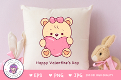 Cute teddy bear clipart kawaii animals Valentine clip art Product Image 4