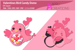 Valentines Bird Candy Dome Product Image 1